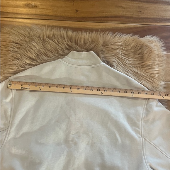 Alo Yoga Renown Varsity Jacket in Bone - Size S - Picture 9 of 13